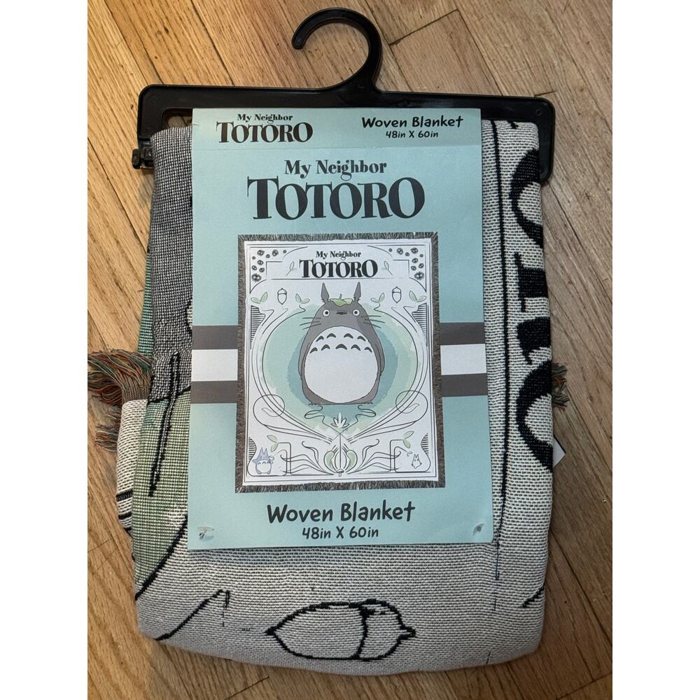 My Neighbor Totoro Woven Knit Tapestry Blanket BRAND NEW